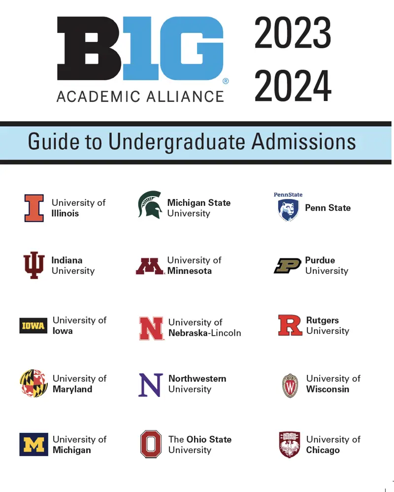 Big Ten Academic Alliance 2023 Undergraduate Admissions Information