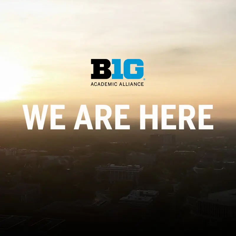 Big Ten We are Here Graphic