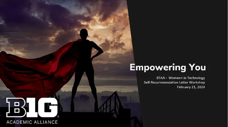 Empowering you Event image with person looking at horizon while wearing a cape