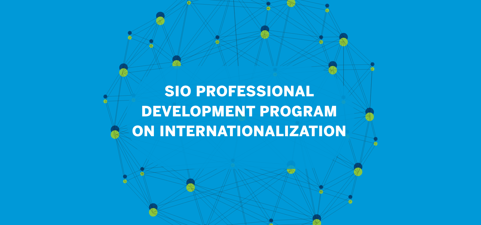 bluetone webbanner with round connected dots